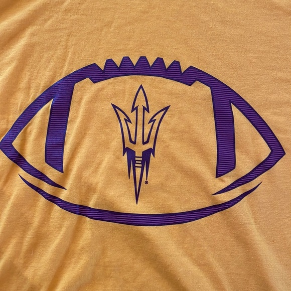 Gold ASU Football Tshirt - Picture 2 of 4